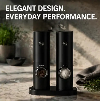 Electric Salt & Pepper Grinder Set – Premium Kitchen Upgrade