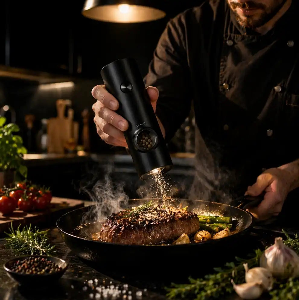 Electric Salt & Pepper Grinder Set – Premium Kitchen Upgrade